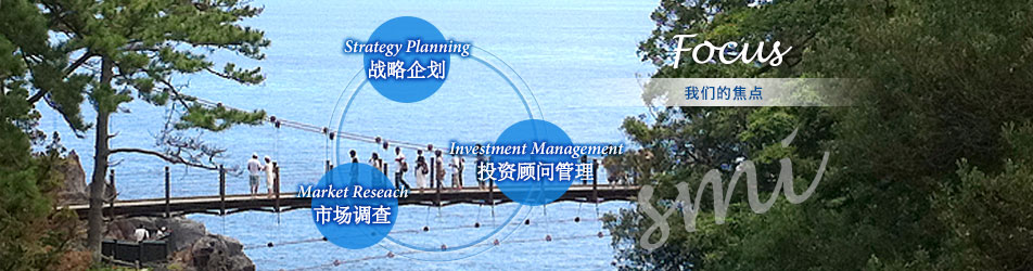 我々のフォーカス：戦略立案（Strategy Planning）、市場調査（Market Reseach）、投資顧問・管理（Investment Management）我们的焦点：战略企划（Strategy Planning）市场调查（Market Reseach）	投资顾问管理（Investment Management）